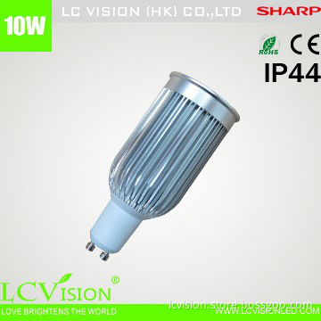 Aluminium 10W SHARP COB LED spot light ,E27 MR16 GU10 LED bulb light
